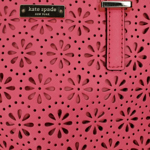 Kate Spade Pink Lazer Cut Dome Satchel - Picture 4 of 6